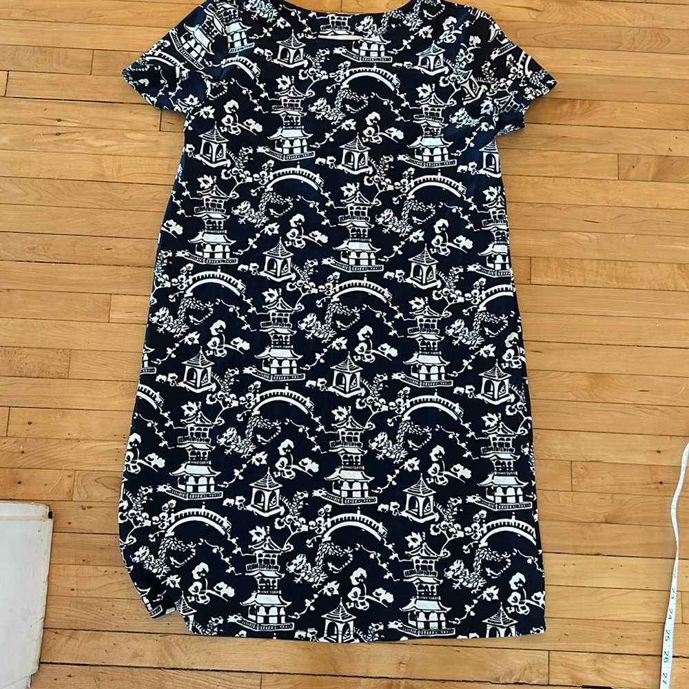 Jude Connally chinoiserie print dress S
